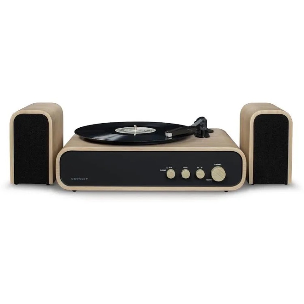 Crosley Gig Retro Belt-Drive Bluetooth Turntable with Aux-in and Speakers